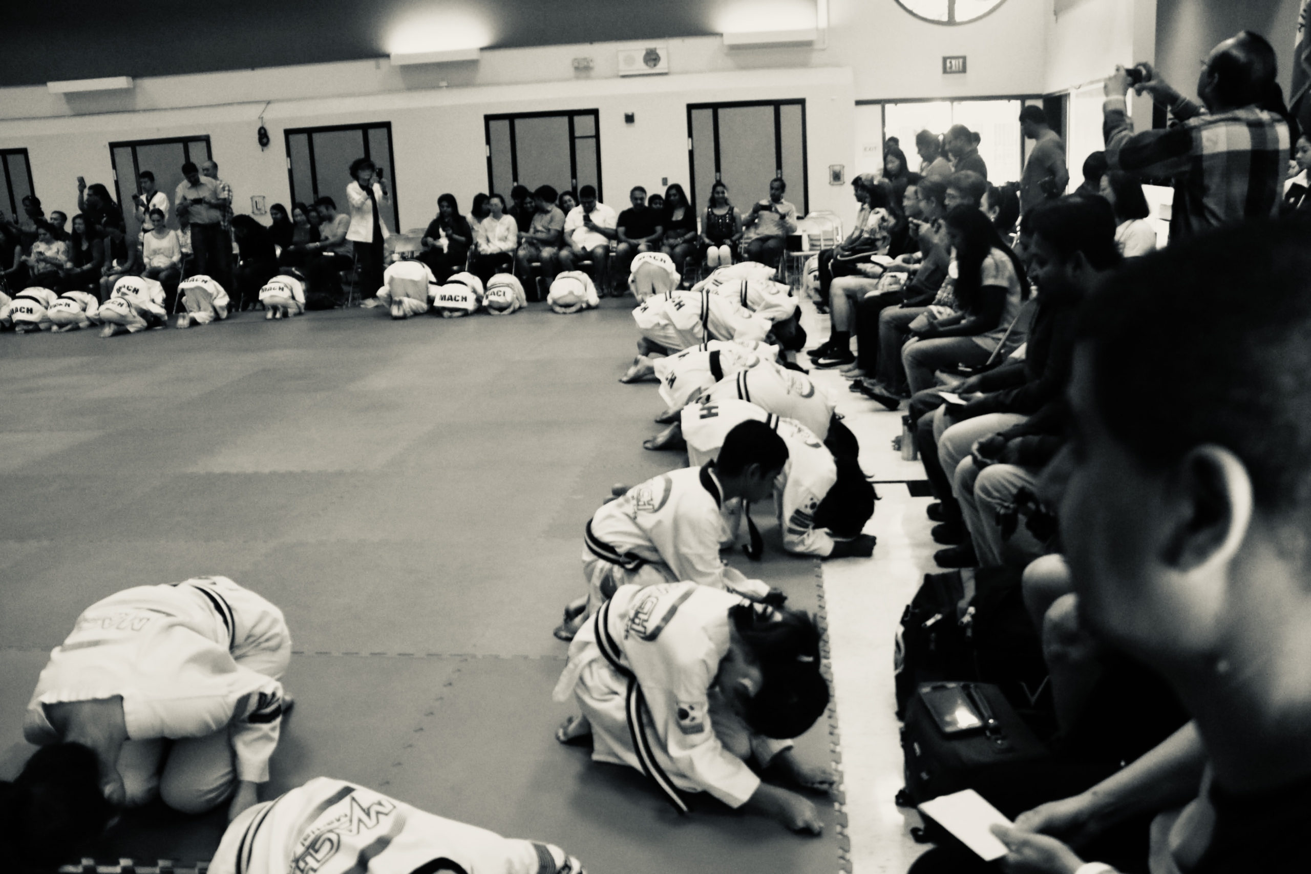 Mach Martial Arts Taekwondo Black Belt Ceremony Showing Gratitude to Parents